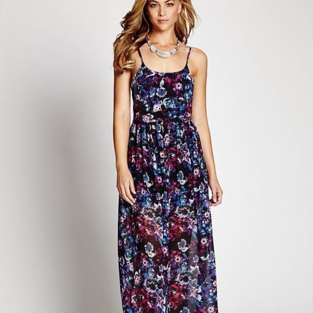NEW GUESS Eppie Sleeveless Maxi Dress